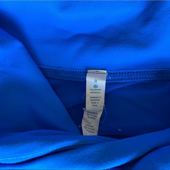 Lululemon bright blue cowl neck pullover - Picture 3 of 5